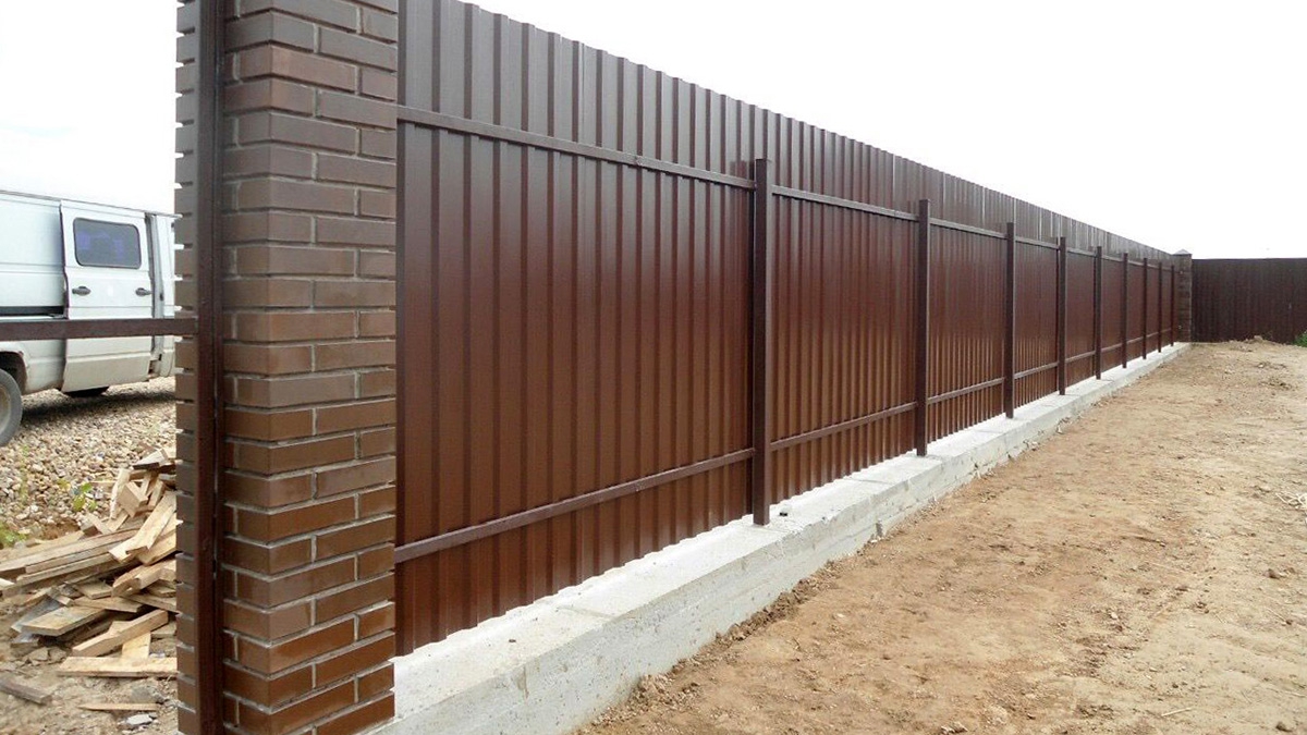 Забор из профнастила купить в Гомеле