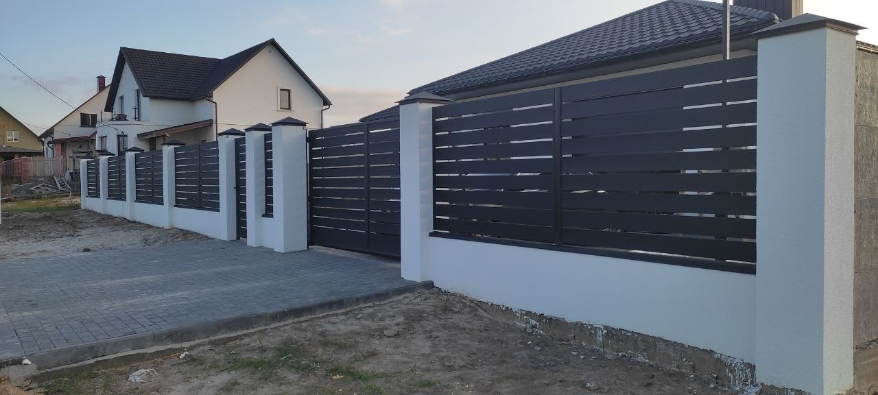 Металлический горизонтальный забор купить в Гомеле